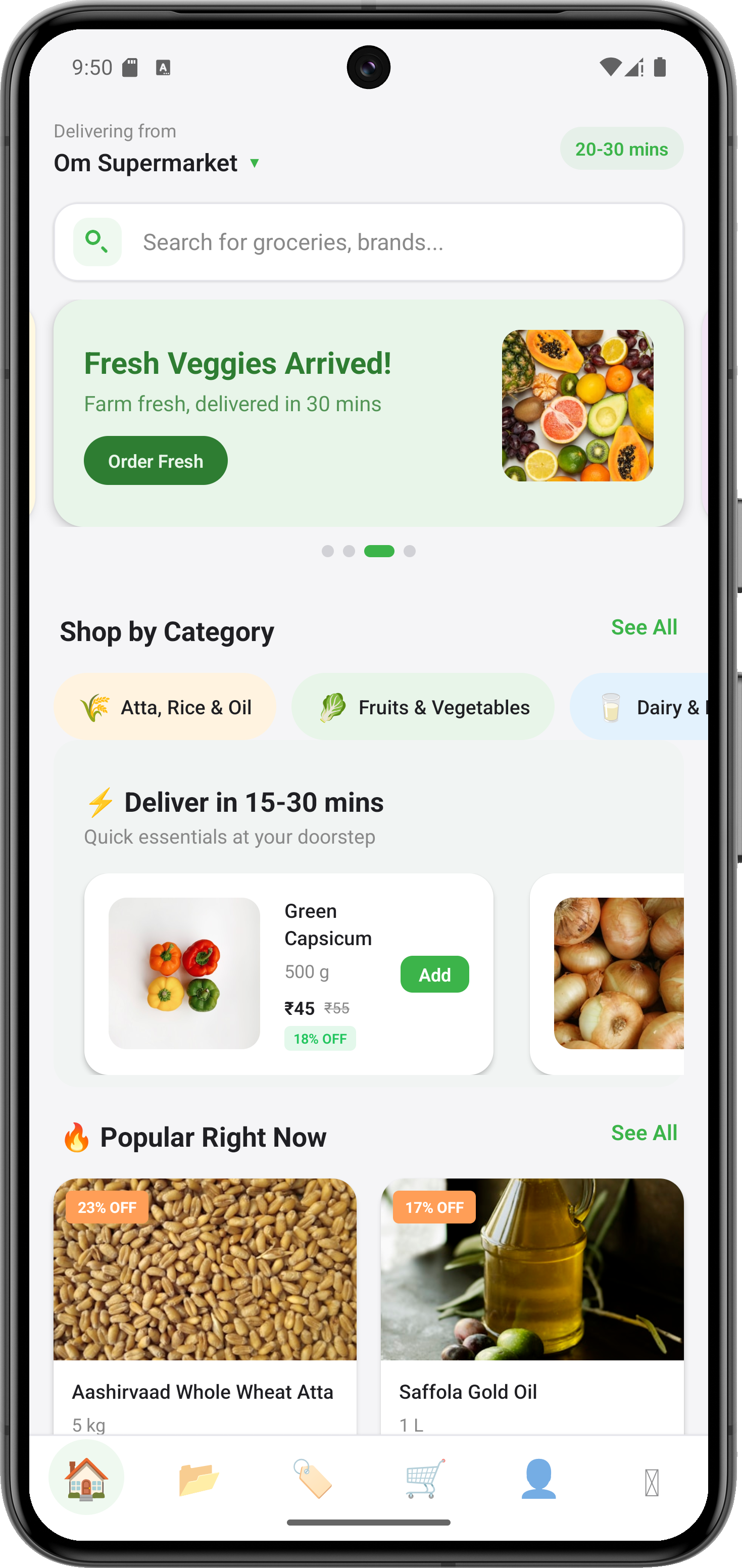 KiranaPro - Grocery Ordering App